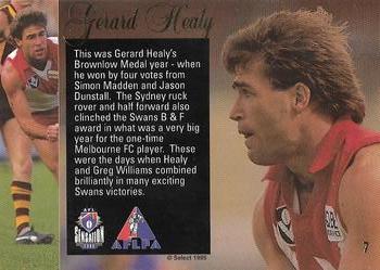 1995 Select AFL Sensation #7 Gerard Healy Back
